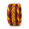 Sunflower Braided Bangle Set