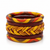 Sunflower Braided Bangle Set