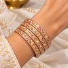 Royal Elephant Pure Lac Bangle Set – Rose Gold