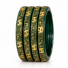 Royal Elephant Pure Lac Bangle Set – Green