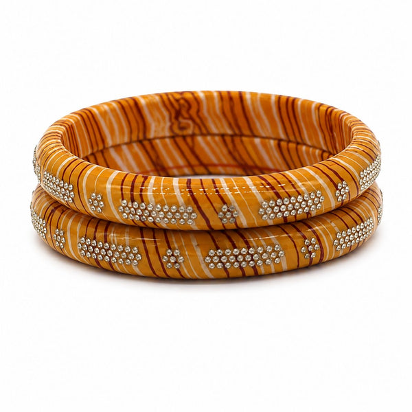 Mustard Yellow Laheria Lac kada Set