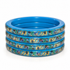 Royal Elephant Pure Lac Bangle Set – Blue