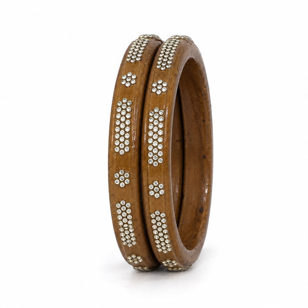 Golden Brown Lac Kada Set