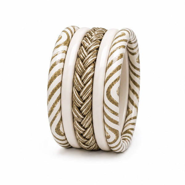 Kanak braided Bangle Set