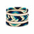 Evil Eye braided Bangle Set