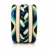 Evil Eye braided Bangle Set