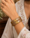Champagne Gold Elephant lac kada set