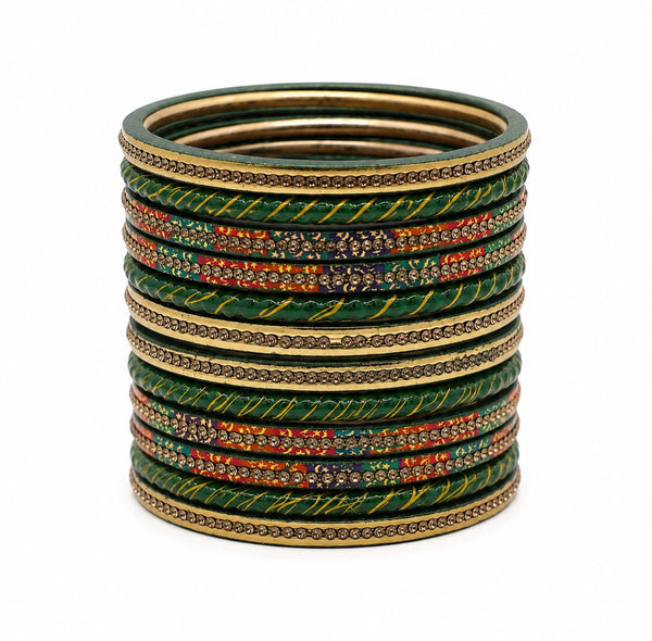 Hariyali lahthi bangle set