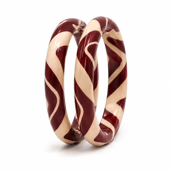 Meher Juli Kada – Burgundy Cream