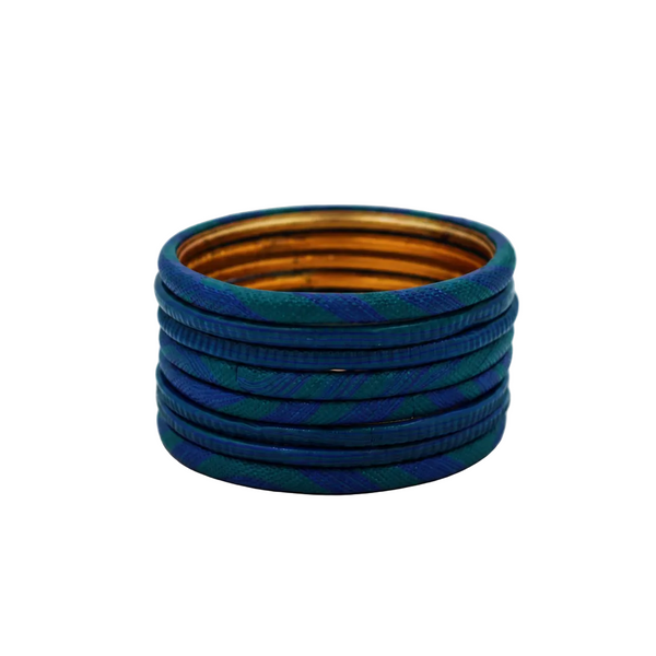 Teal Blue Jaipur Loom Stack