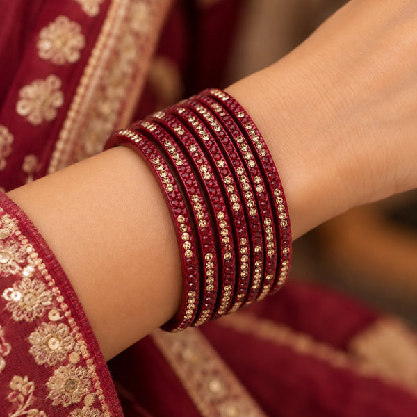 Ruby Riwaayat Lac Bangle Set