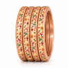 Royal Elephant Pure Lac Bangle Set – Rose Gold