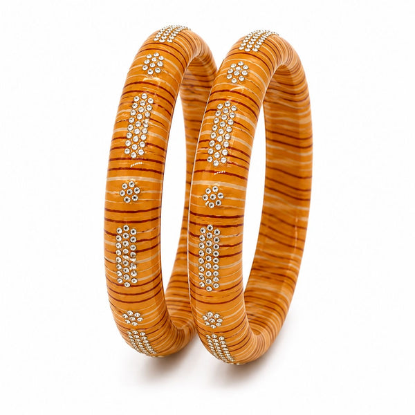 Mustard Yellow Laheria Lac kada Set