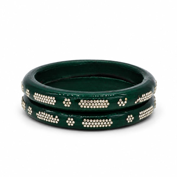 Emerald Green Lac Kada Set
