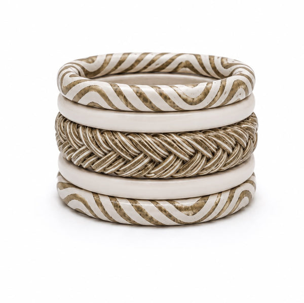 Kanak braided Bangle Set