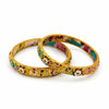 Rajwadi Brasswork Lac Bangle Set