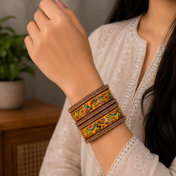 Rangoli lahthi bangle set
